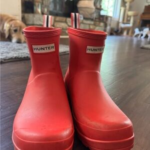 Hunter Red Rain & Snow Boots Waterproof Rubber